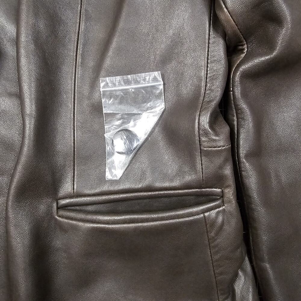 Brooks Brother Leather Jacket Womens 10 Medium Brown Blazer Preppy Business Work - Picture 3 of 16